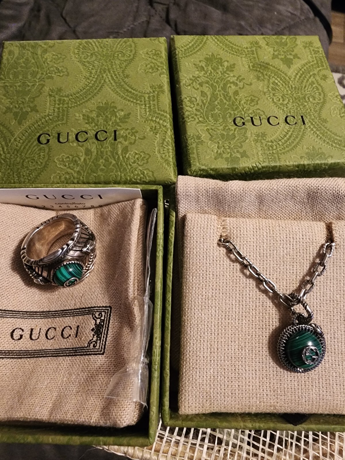 Gucci Garden Snake Ring & Necklace set image 6