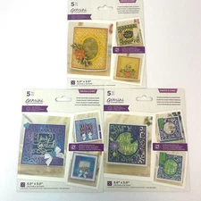 Lot of 3 Crafters Companion Gemini Create A Card Papercraft Die Frame Sets 5"x5"