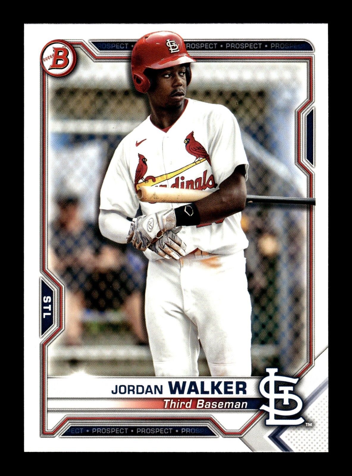 2021 Bowman Prospects Jordan Walker #BP-146 St. Louis Cardinals