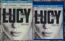 Lucy (Blu-ray, 2015, w Embossed Slipcover) Scarlett Johansson, Morgan Freeman