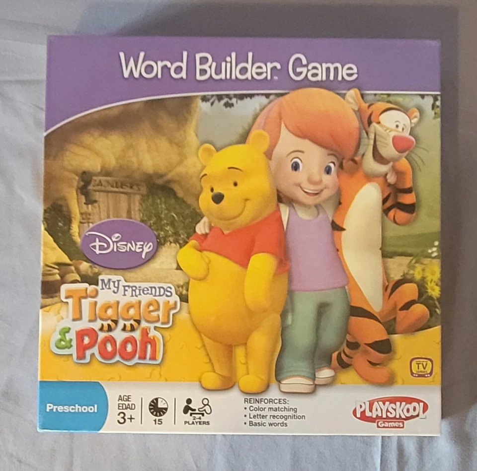 Juego My Friends Tigger & Pooh Word Builder - Playskool Games 2007 Edades 3+ *NUEVO* Foto 2 de 4