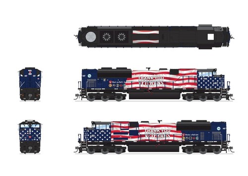 Broadway Limited HO 8672 EMD SD70ACe, MRL 4407, Tributo a Veteranos, Sonido Paragon4 | Zustand: New