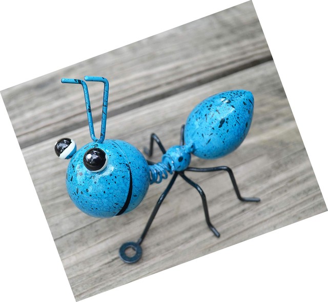 4 Metal Ants Set Garden Design Wall Decoration Backyard Sculpture