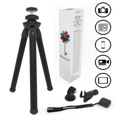 Flexible heavy duty Tripod for iPhone Android with Bluetooth remote 