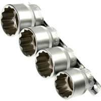 SteckschlüSseleinsäTze Stecknuss Vielzahn 12-KANT 27 30 32 36 Mm Auf Steckleiste