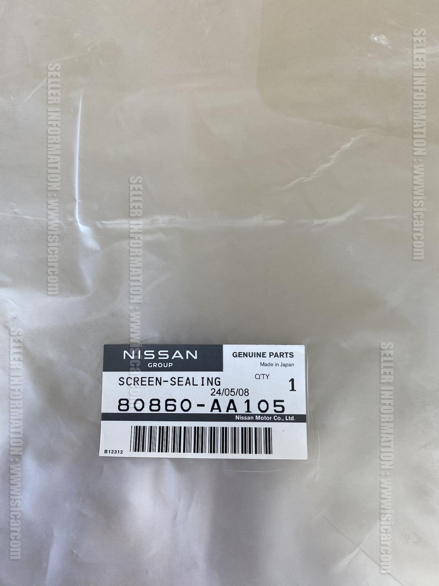 NISSAN SKYLINE GT-R BNR34 SCREEN-SEALING, FRONT LH 80860-AA105