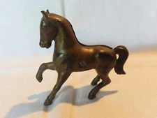 Antique cast iron prancing horse still bank, AC Williams