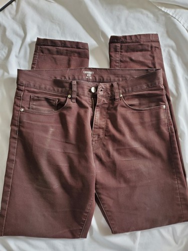 Carhartt WIP Vicious Pant 32/32 - weist Gebrauchsspuren auf - schokobraun - Schrammen - Bild 3 von 4