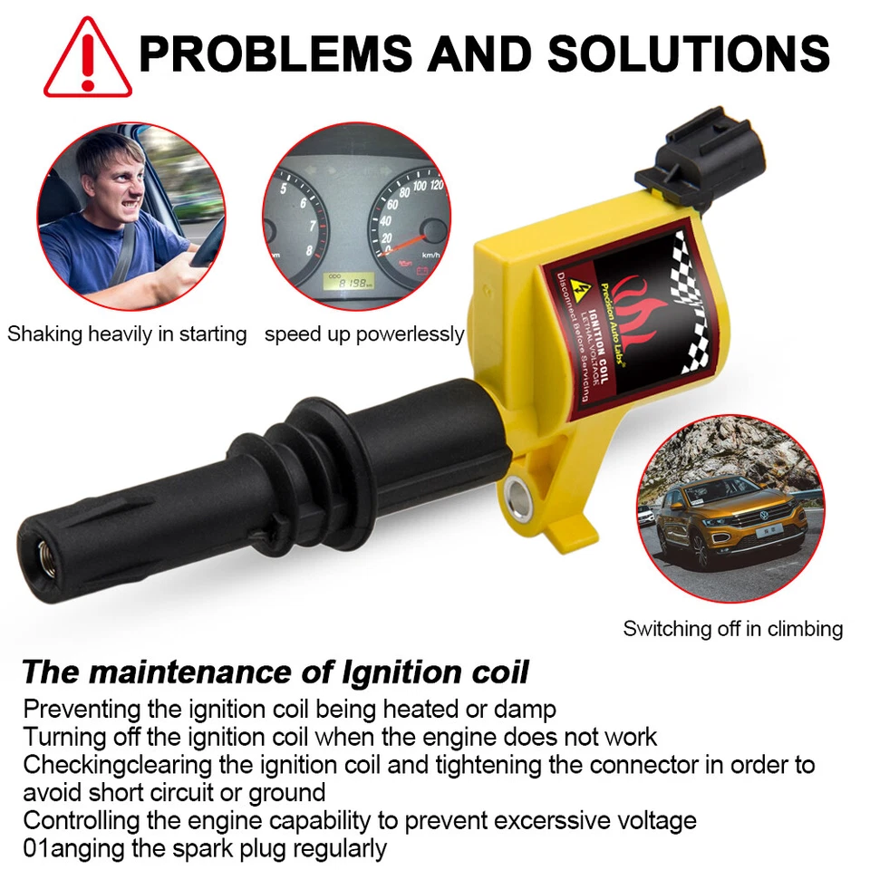 Bobinas de ignição e velas de ignição 8 peças DG511 para 2005-08 Ford F250 F350 Mustang 5.4L V8 - Imagem 3 de 4