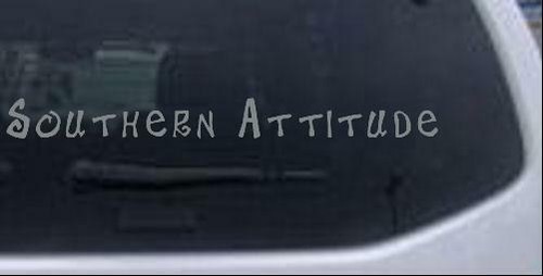 Southern Attitude Car or Truck Window Laptop Decal Sticker - Picture 6 of 32