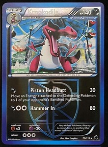 Krookodile 70/116 Plasma Freeze | Reverse Holo | LP | Pokemon Trading Card TCG