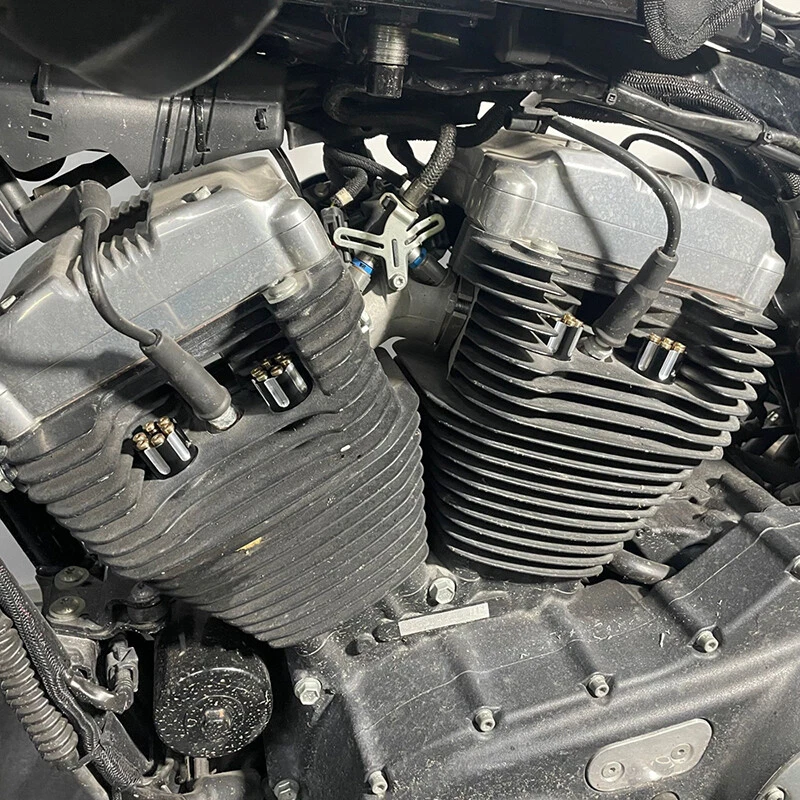 Крышка двигателя крышка болта головки винта свечи зажигания подходит для Harley Road King Glide - Изображение 2 из 4