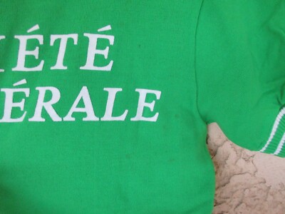 Maillot Cyclisme Ancien SOCIETE GENERALE NICE – Années 70/80, Couleur Rouge