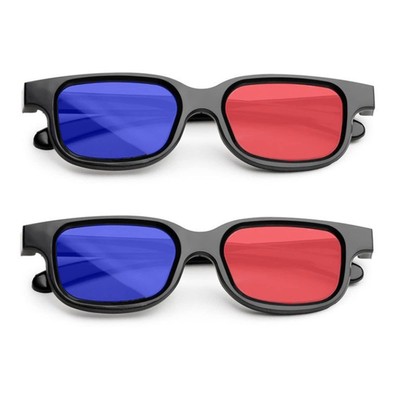 3D-Brille 2 Stücke 3D Brille Rot Blau Rot Blau Brille Für Filme Oder Pc-Spiel...