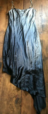 David Meister Women's Dress-Size 8-100% Silk-Gray Gradient-Evening Gown-Formal