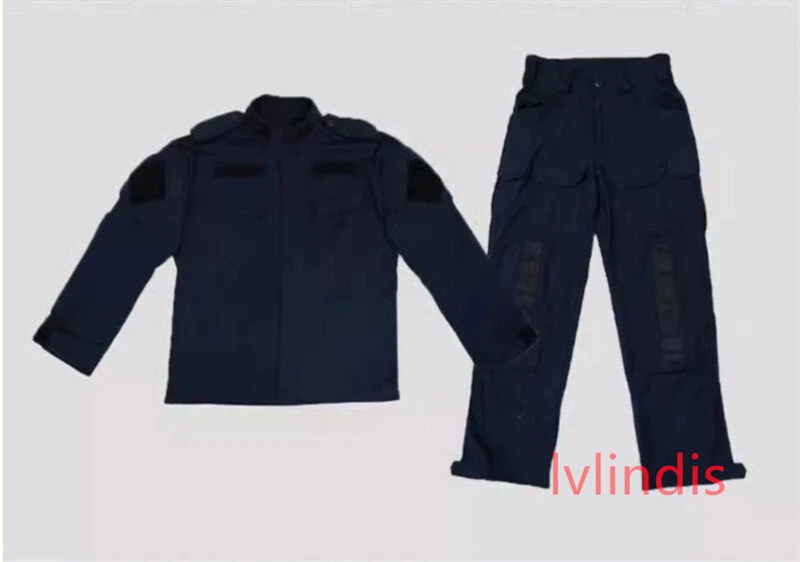 Replica Russian OMOH Special Forces outdoors Black Combat Suit Set Jacket+Pants - Image 3 of 4