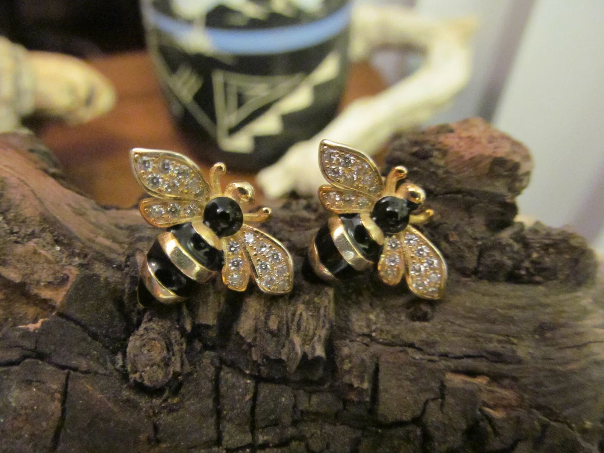 Insect stud earrings clearance
