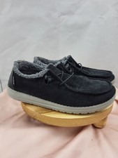 HEY DUDE WENDY, Womens Corduroy Black Size 7 Excellent