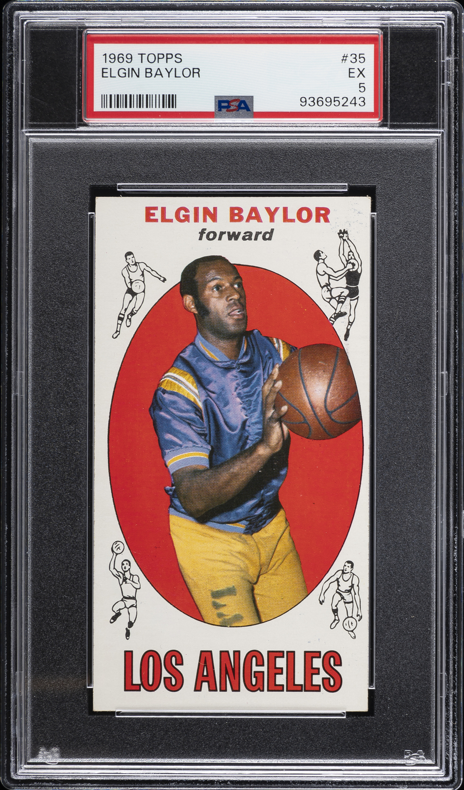 1969 TOPPS #35 ELGIN BAYLOR PSA 5