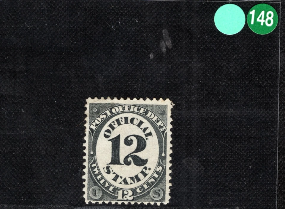 USA OFFICIAL Stamp Scott.O52 12c POST OFFICE (1873) Mint MM Cat $120 LGREEN148 - Image 2 of 4