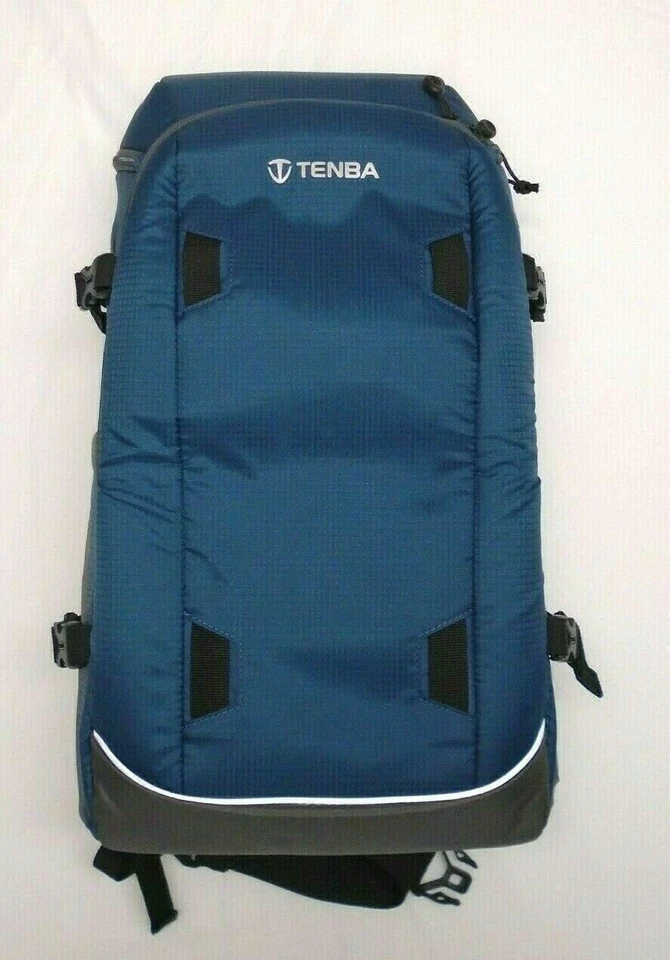 Tenba Solstice 20L Backpack and Rain Cover - Blue & Gray - Image 2 of 4