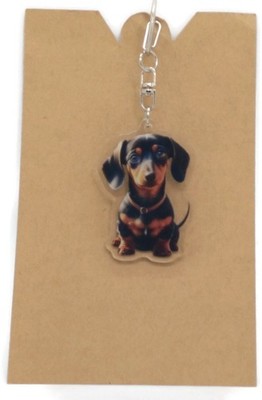 DACHSHUND Acrylic Key Chain Ring  - Very cute Dog Animal