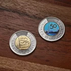 Canada 2026 CN Tower 50th Colourized & Plain UNC Toonie Glow in the Dark