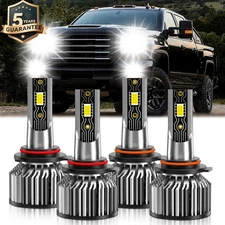 For GMC Sierra 2500 1999-2004 LED Headlight Bulb High/Low Beam Combo 26000LM