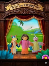 Lot de 3 marionnettes Dora l'exploratrice 