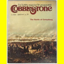 COBBLESTONE magazine 1988 jul CIVIL WAR Gettysburg Lincoln history children