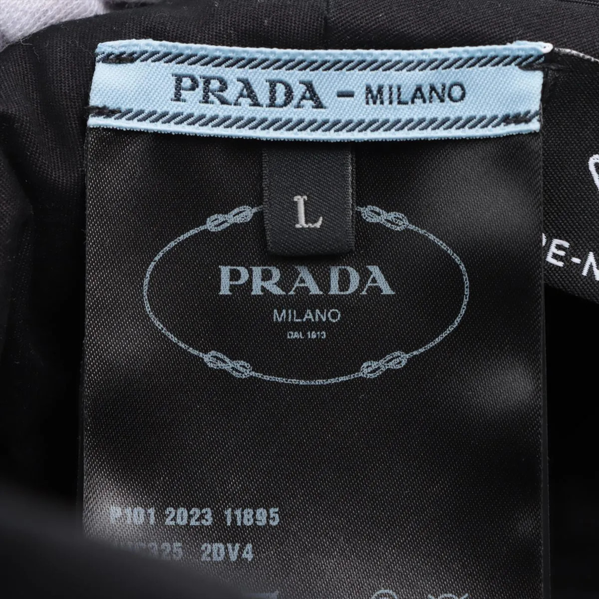 Prada 1HC325 Triangle logo Bucket Hat L Polyamide Black Re Nylon Re Nylon thumbnail 5