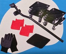 Heavy Furniture Lifter Mover Dolly Set, 360° Rotation 5-Wheel Dollies + Lifter 