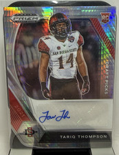 Panini Prizm Draft Picks 2021 Tariq Thompson RC Auto DPA-TTH San Diego St