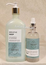 EUCALYPTUS LAVENDER 2PC Set Aromatherapy Lotion  Oil Mist Bath  Body Works