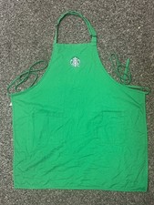 Starbucks Green Work Uniform Apron Double Pocket Logo Adjustable Strap Halloween