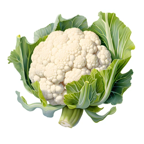 Cauliflower Vegetable Self Adhesive Waterproof Sticker
