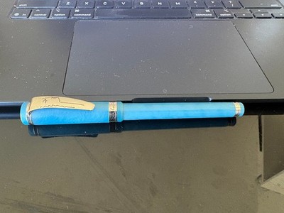 François-Yves Luthier Fountain Pen Jean Cocteau Design Light Blue