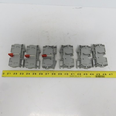 Phoenix Contact 3036178 ST-35 Din Ril Feed-Through Terminal Block Gray Lot of 6