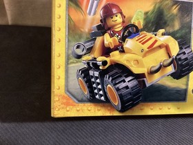 Lego Dino Ambush Attack 5882 Raptor neon green missile Tranquilizer Quad 2012