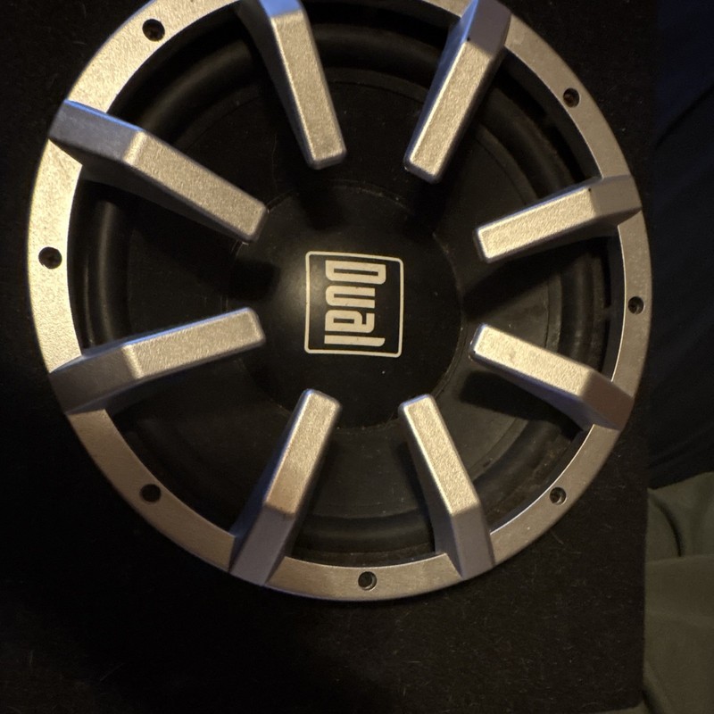 Dual 12in Enclosed Non-Powered Car Subwoofer, Single Voice Coil, 500W RMS