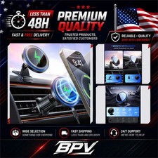 3 In 1 Magnetic Wireless Car Charger Mount 15W for iPhone MagSafe