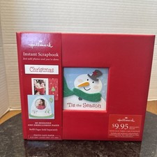Hallmark Instant Scrapbook Album Book 20 Embellished Pages Tis the Season NEW