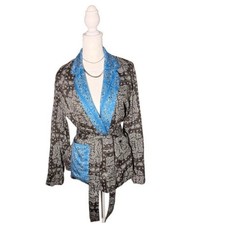 Zara Women XS Paisley Wrap Mini Dress Modern Boho Silhouette Elevated Feminine