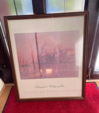 Claude Monet Venise Le Canal Grande Framed Landscape Print on Paper