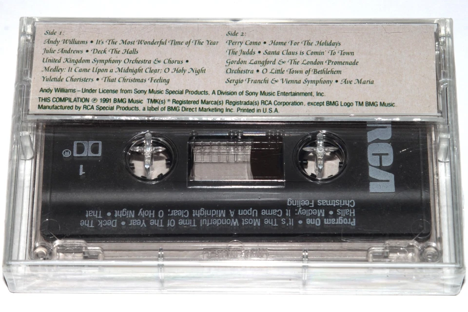 Christmas : Sounds of the Holiday Season (Cassette Tape 1991) NEW SEALED - Image 2 of 4