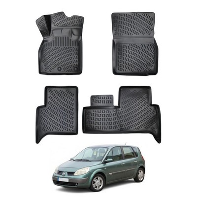 Floor Mats Liner for Renault Scenic 2003-2009 TPE All Weather