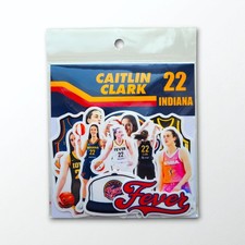 Tariff Free WNBA Caitlin Clark Indiana Fever Basketball vinyl stickers set of 12
