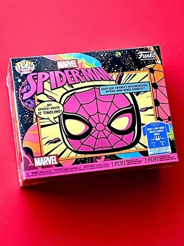 Funko PoP! SPIDER-MAN Black Light POP & TEE Combo Size L Target Excl. VAULTED!!