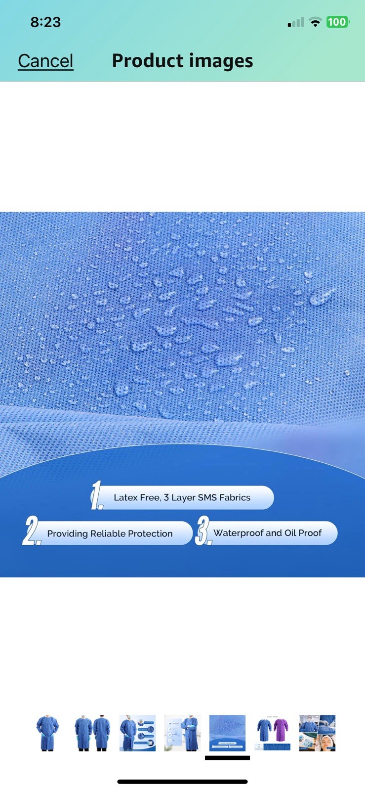 Kimtech Lab Coats A8 Certified Knit Cuffs 10034 Case of 25 Blue 2XL