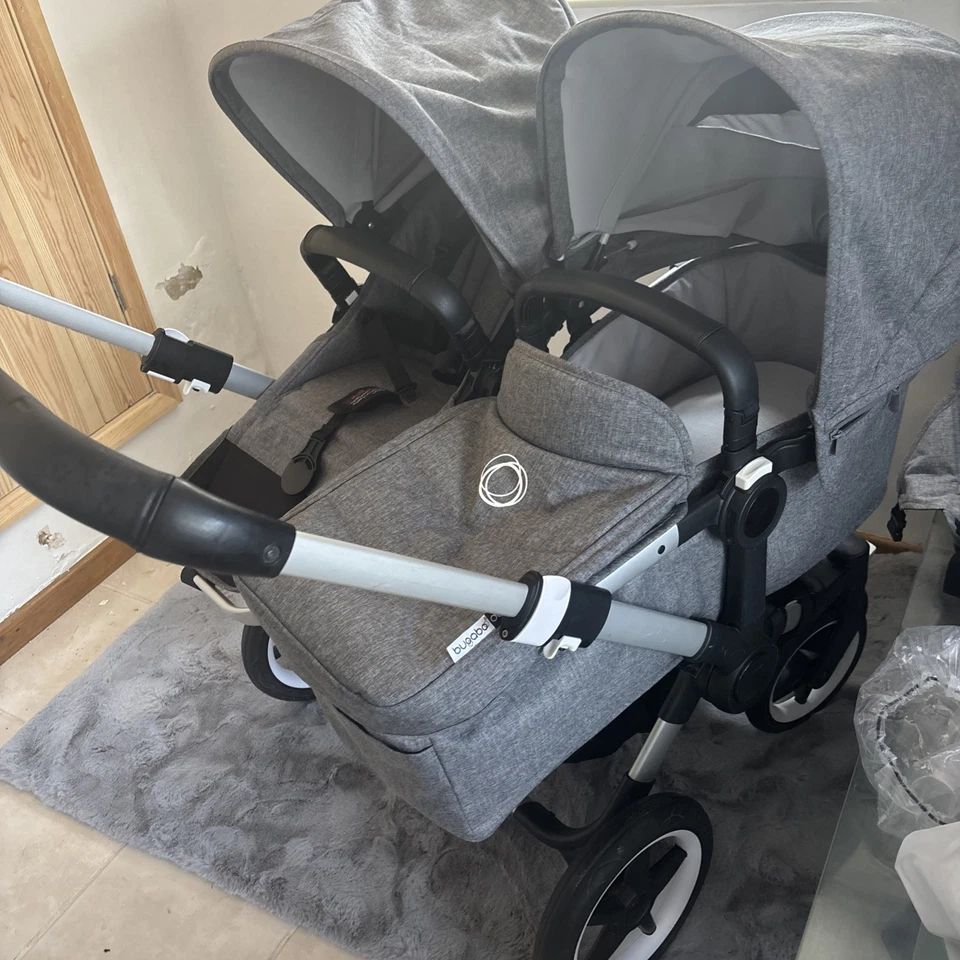 Bugaboo Donkey3  Grey  melangeP ushchairs Double/twin  Seat Stroller (cel 1) - Image 2 of 4